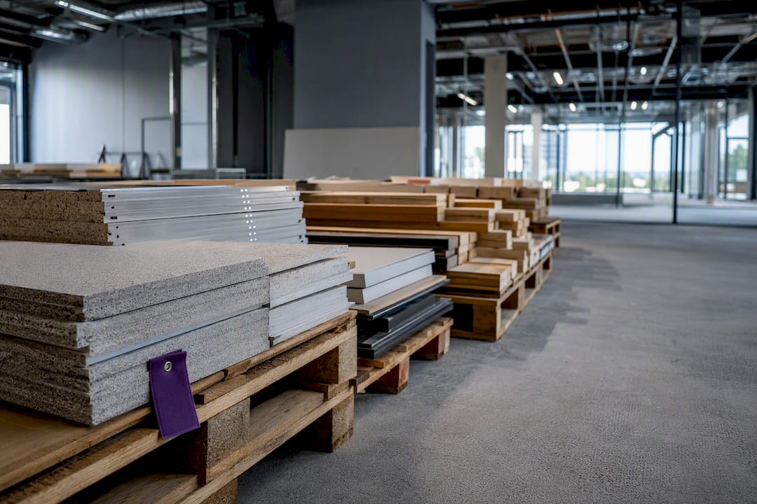 Reclaimed materials inside sustainable office fit out