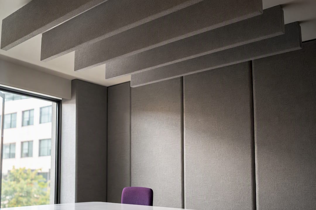 Acoustic panels and ceiling baffles