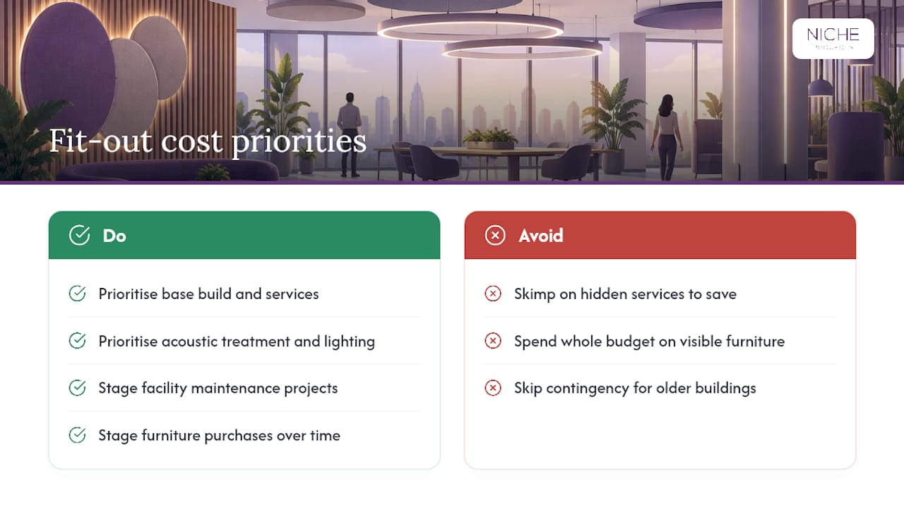 What does a modern office fit-out actually cost? — overview diagram